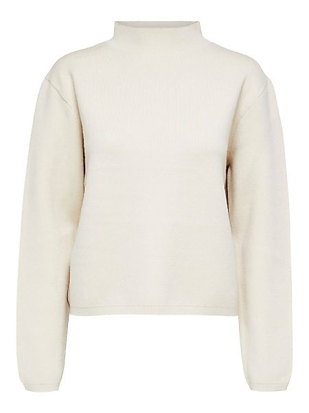 SELECTED FEMME Strickpullover Hoher Rundhals Strickpullover Weicher Sweater günstig online kaufen