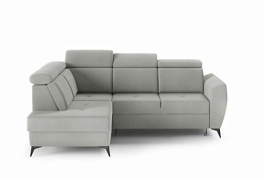 MOEBLO Ecksofa TESLIN II, Couch für Wohnzimmer, Schlafsofa Sofagarnitur Sof günstig online kaufen