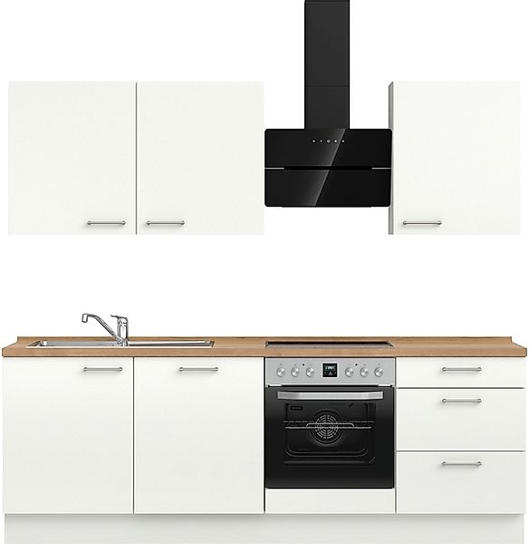 nobilia® Küchenzeile »"Laser II", Ausrichtung wählbar, Breite 240 cm« vormo günstig online kaufen