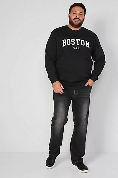 Boston Park Sweatshirt Boston Park Sweatshirt Bauchfit Print Rundhals günstig online kaufen
