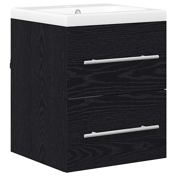 vidaXL Waschbeckenschrank mit Schubladen Schwarz 42 x 39 x 52 cm 3415937 günstig online kaufen