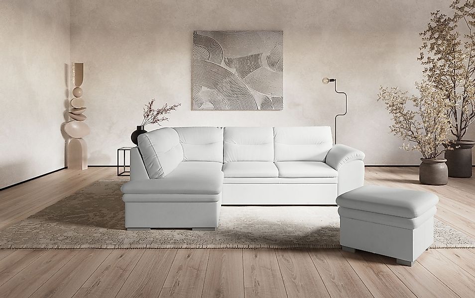 COTTA Ecksofa "Leandra L-Form" wahlweise mit Bettfunktion & Bettkasten günstig online kaufen