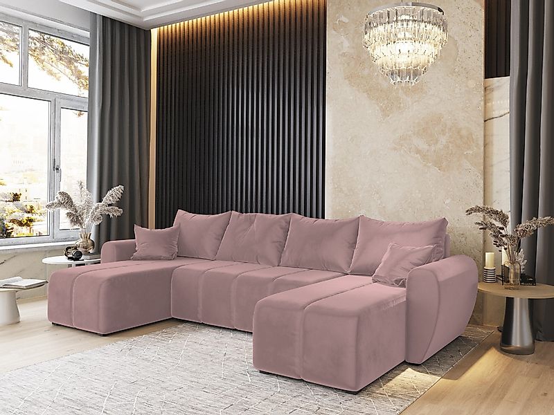 Masseno Ecksofa MADISON mit Schlaffunktion U-Form, günstig online kaufen