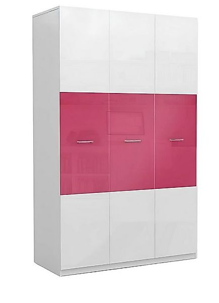 Xlmoebel Kleiderschrank Kinderzimmer-Kleiderschrank aus Holz in Rosa Design günstig online kaufen