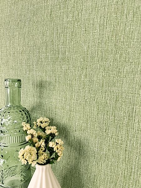 Newroom Vliestapete, Grün Tapete Modern Unifarbe günstig online kaufen