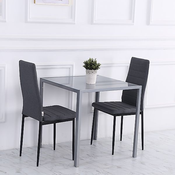 HOMCOM Esstisch Esszimmertisch quadratisch für 4 Personen, Wohnzimmertisch günstig online kaufen