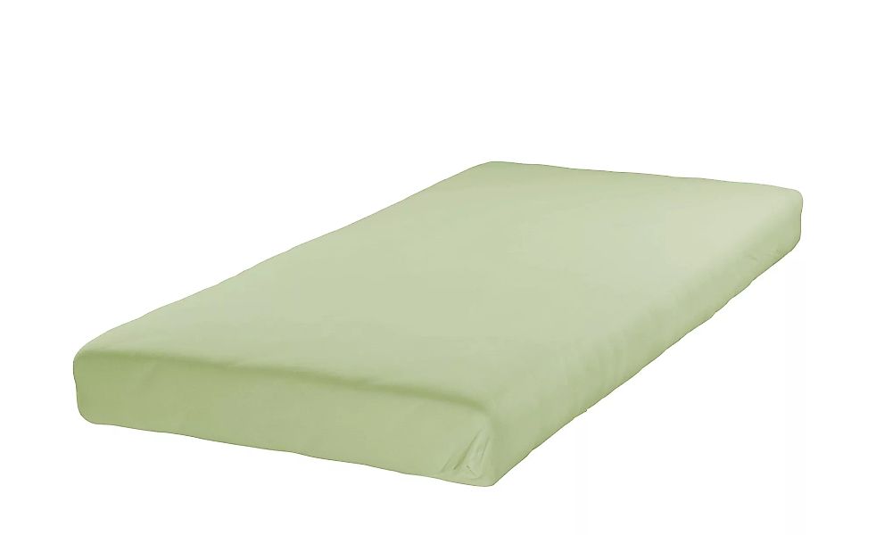 ESTELLA Fein-Jersey Spannbetttuch  UNI - grün - 100% Baumwolle - 90 cm - Be günstig online kaufen