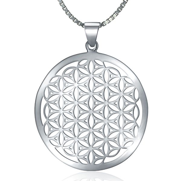 NAHLE Kette mit Anhänger Silberkette Lebensblume günstig online kaufen