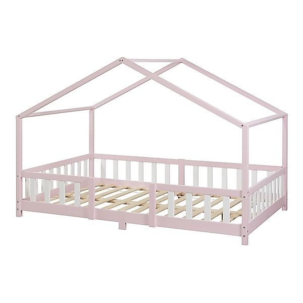 en.casa Kinderbett, »Treviolo« Haus-Optik Montessori 140x200 günstig online kaufen