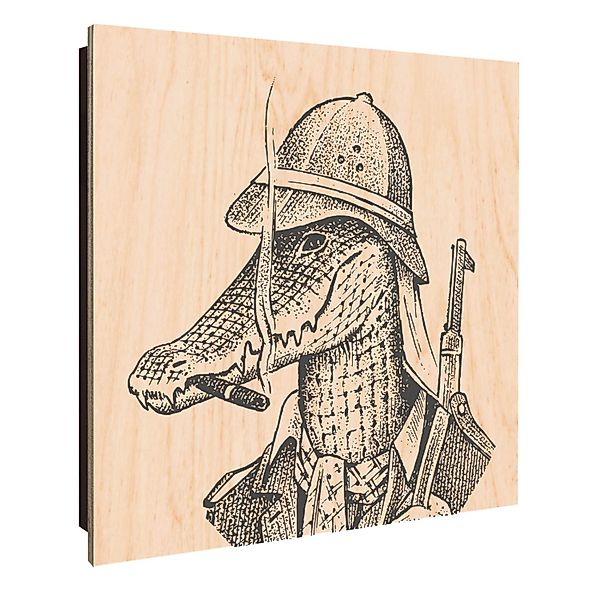 Banjado Schlüsselkasten Holz 30x30cm Schwarz Scharnier Rechts 50 Haken Desi günstig online kaufen
