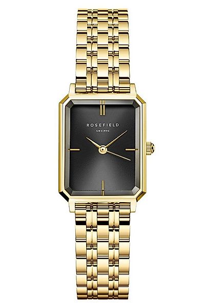 ROSEFIELD Quarzuhr Octagon XS Goldfarben/Schwarz günstig online kaufen