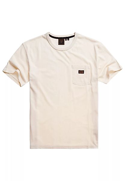 Superdry Workwear Pocket Kurzarm T-shirt 2XL Rice White günstig online kaufen