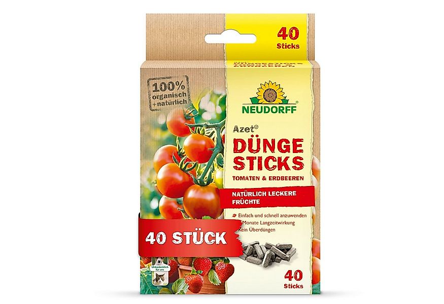 Neudorff Tomatendünger Bio - Azet DüngeSticks für Tomaten und Erdbeeren 40 günstig online kaufen