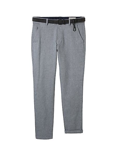 TOM TAILOR Denim Chinohose Strukturierte Chino Hose mit Gürtel günstig online kaufen