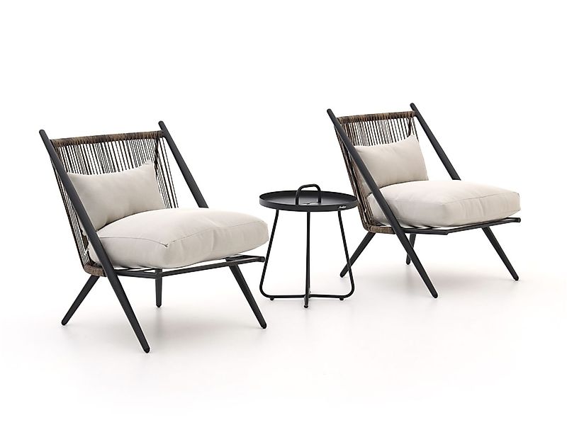 Intenso Brittoli/Pito ø 44 cm lounge Balkon-Set 3-delig günstig online kaufen