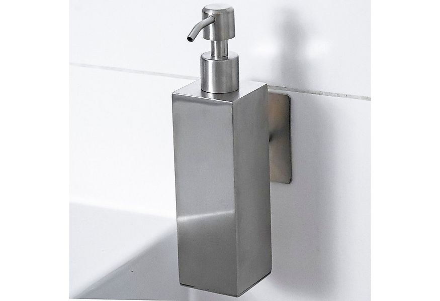 ELMOWO Seifenspender ohne Bohren 220ml Edelstahl für Wandmontage - Spender günstig online kaufen