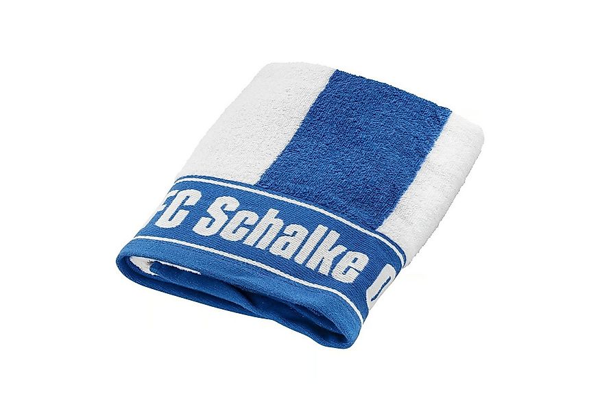 FC Schalke 04 Handtuch Blockstreifen ca. 50 x 100 cm 100% Baumwolle günstig online kaufen