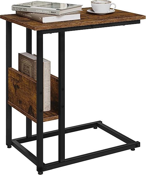 Woltu Beistelltisch (1-St), Kaffeetisch Couchtisch Sofatisch aus Metall MDF günstig online kaufen