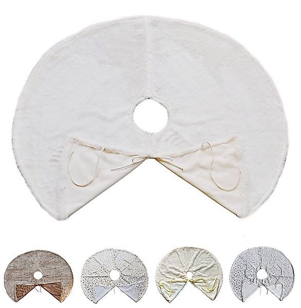 JACK Weihnachtsbaumdecke Kuschlige Christbaumdecke Rund Ø 90cm Weihnachtsba günstig online kaufen