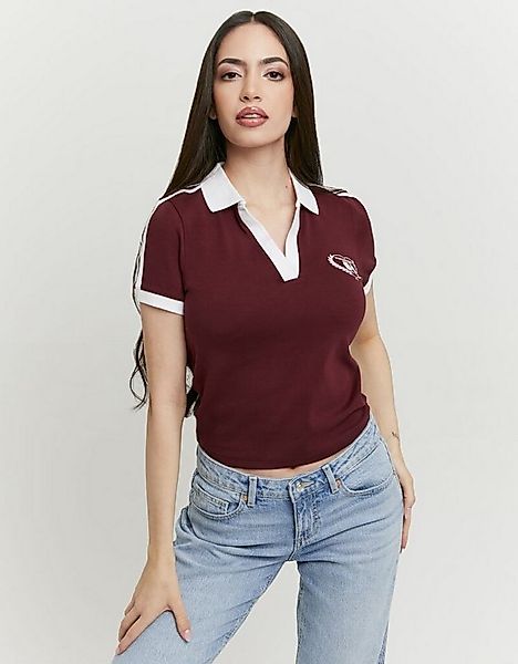 Tally Weijl Poloshirt STSCOMITSKI Baumwollmischung, Poloshirt, verkürzt ges günstig online kaufen