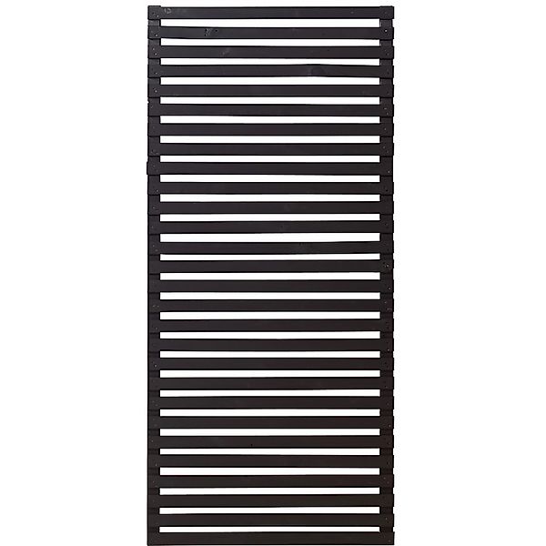 Sichtschutzzaun Tokyo Nadelholz Schwarz 83 cm x 180 cm günstig online kaufen