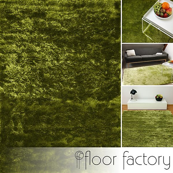 floor factory Hochflor-Teppich Satin, rechteckig, Höhe: günstig online kaufen