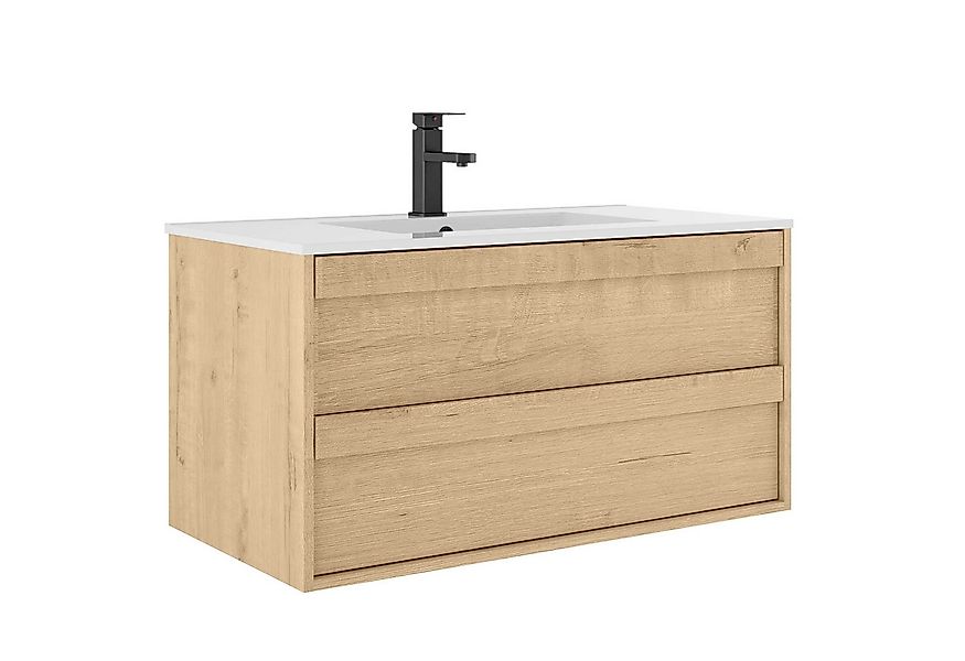 UEV Waschtisch mit Unterschrank, Waschbeckenunterschrank 90cm hängend (mit günstig online kaufen