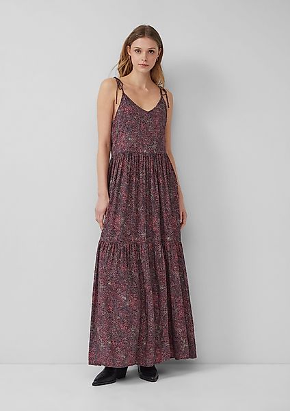 QS Maxikleid Langes Viskosekleid günstig online kaufen