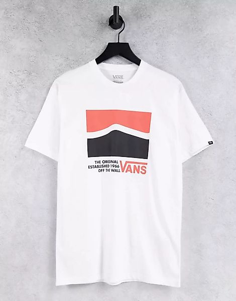 Vans – Original DNA Sidestripe – T-Shirt in Weiß günstig online kaufen