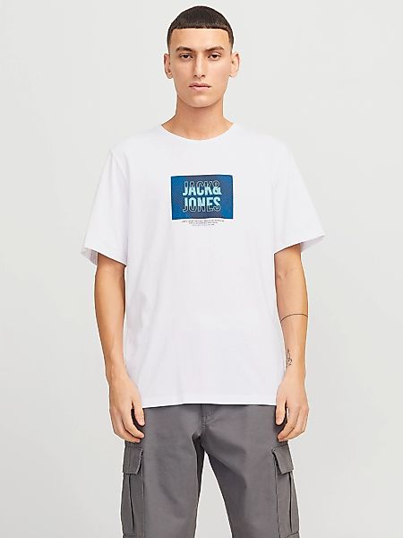 Jack & Jones Print-Shirt "JJHUDSON – Print-Shirt mit Rundhals und Loose Fit günstig online kaufen