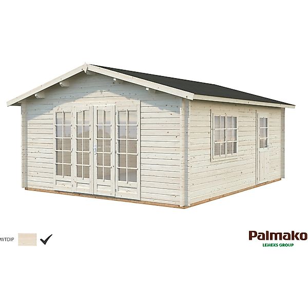 Palmako Irene Holz-Gartenhaus Klar Satteldach Tauchgrundiert 470 cm x 550 c günstig online kaufen