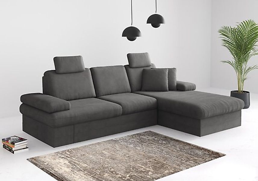 sit&more Ecksofa »Moreno«, mit Armteilverstellung,wahlweise mit Bettfunktio günstig online kaufen
