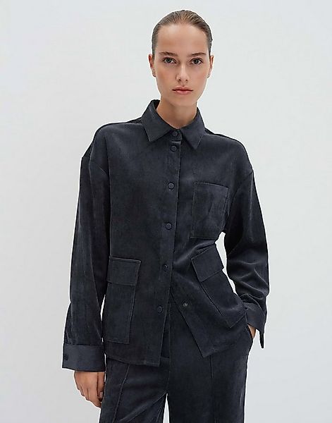 someday Langarmbluse ZORTEA Regular Cordhemd mit Utility Details lockere Pa günstig online kaufen