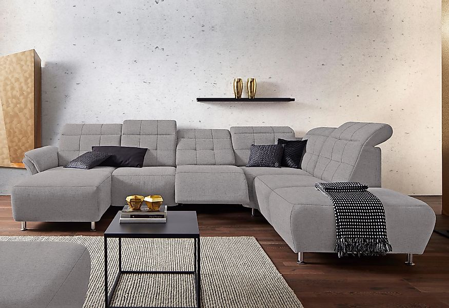 Places of Style Wohnlandschaft »Manhattan U-Form«, 2 Sitze mit elektrischer günstig online kaufen
