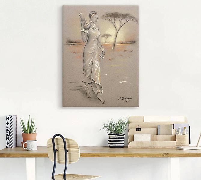 Artland Wandbild »Afrikanische Schönheit«, Frau, (1 St.), als Leinwandbild, günstig online kaufen