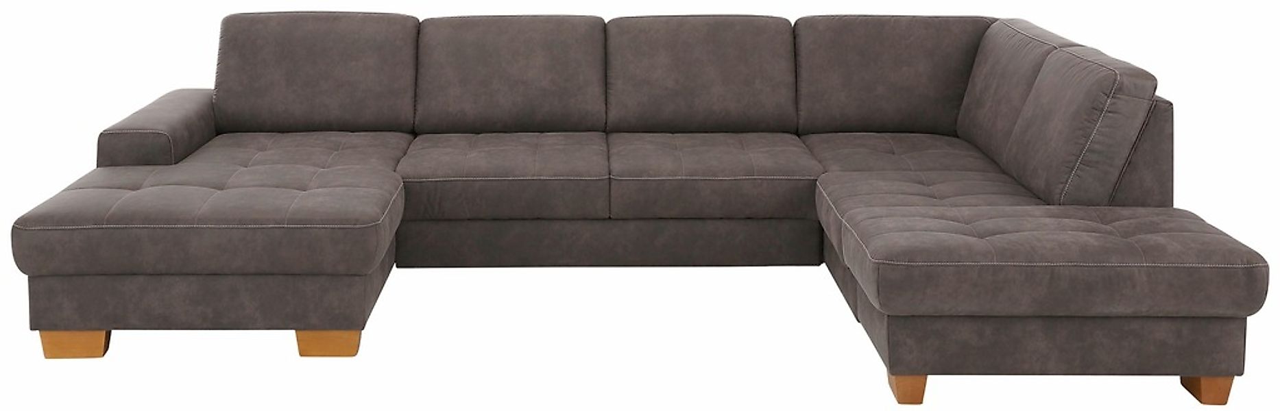 Home affaire Wohnlandschaft »Puccini U-Form« mit Federkern, Sitztiefenverst günstig online kaufen