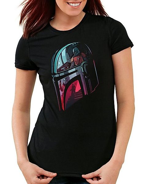 style3 T-Shirt Hunter Reflection yoda star the mandalorian wars günstig online kaufen