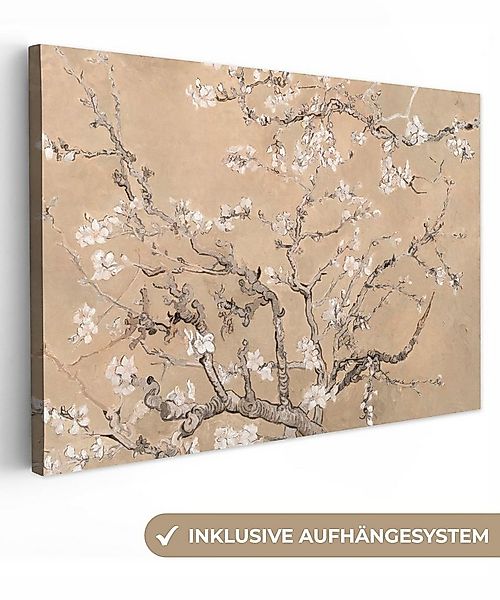 OneMillionCanvasses® Leinwandbild Mandelblüte - Kunst - Van Gogh - Beige, F günstig online kaufen
