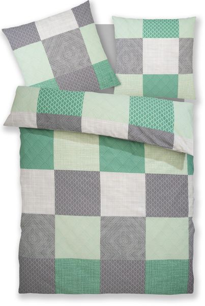 BIERBAUM Bettwäsche "Ella" 2 tlg. in hochwertigem Renforcé, Karo Design, ab günstig online kaufen