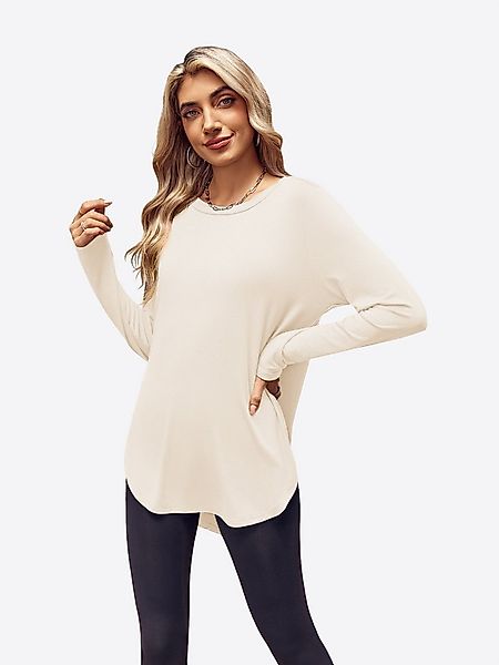 Imily Bela Longshirt Damen Langärmlige Tunika-Tops (Packung, 1-tlg., 1per-P günstig online kaufen