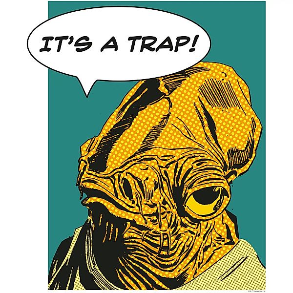 Komar Wandbild Star Wars Ackbar 40 x 50 cm günstig online kaufen