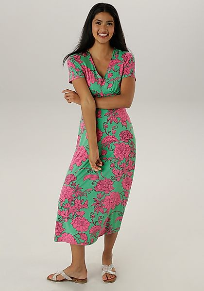 Aniston SELECTED Sommerkleid mit abstrakten Blüten- günstig online kaufen