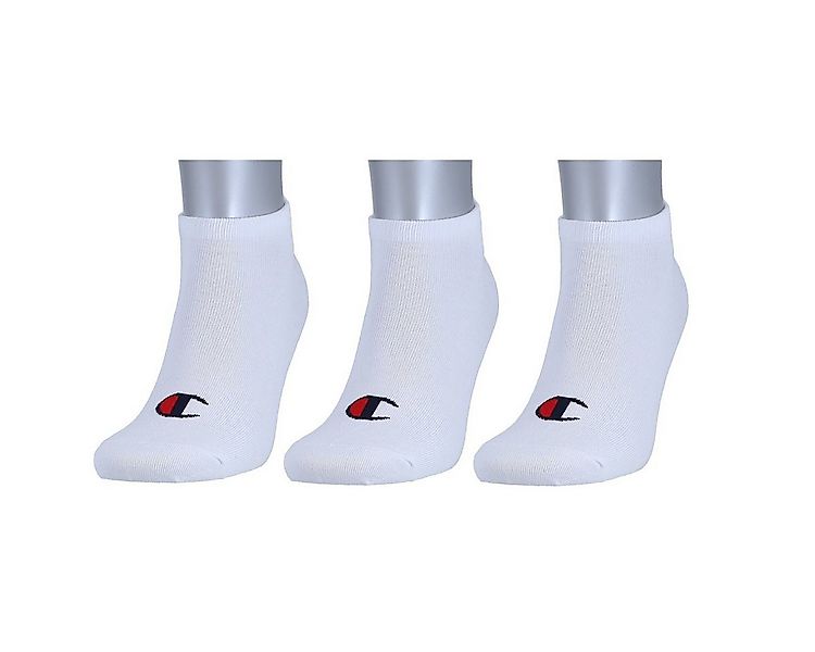 Champion Tennissocken (Baumwolle) Sneaker Schriftzug-Print weiss Herren - 3 günstig online kaufen