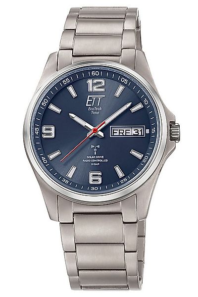 ETT Solaruhr Funk-Solar Herrenuhr Everest Gents Titan/Blau günstig online kaufen