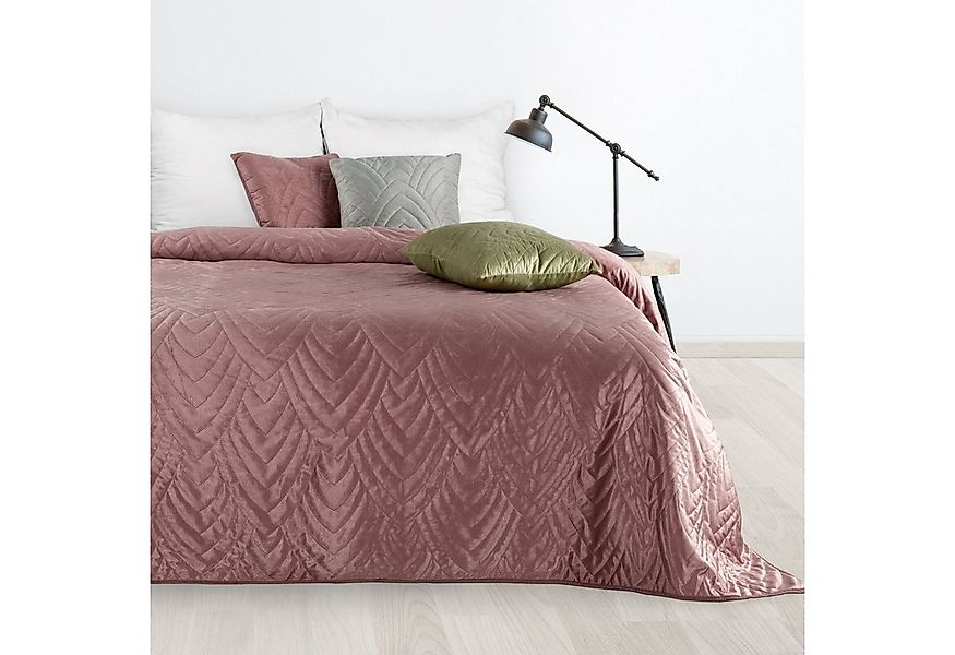 Eurofirany Tagesdecke LUIZ6 Wende-Bettüberwurf aus Samt – gesteppt, in drei günstig online kaufen