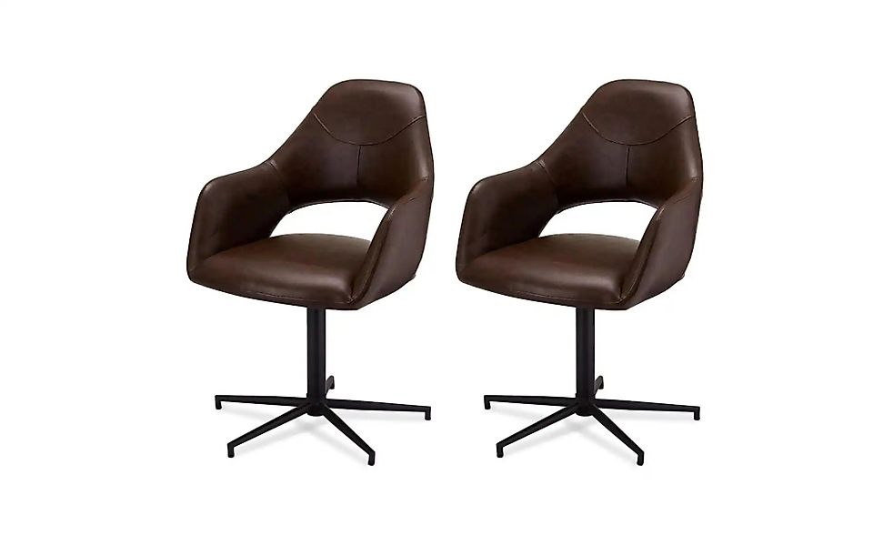 Furnhouse Esszimmerstuhl 2er-Set  Luna ¦ braun ¦ Maße (cm): B: 59 H: 89 Stü günstig online kaufen
