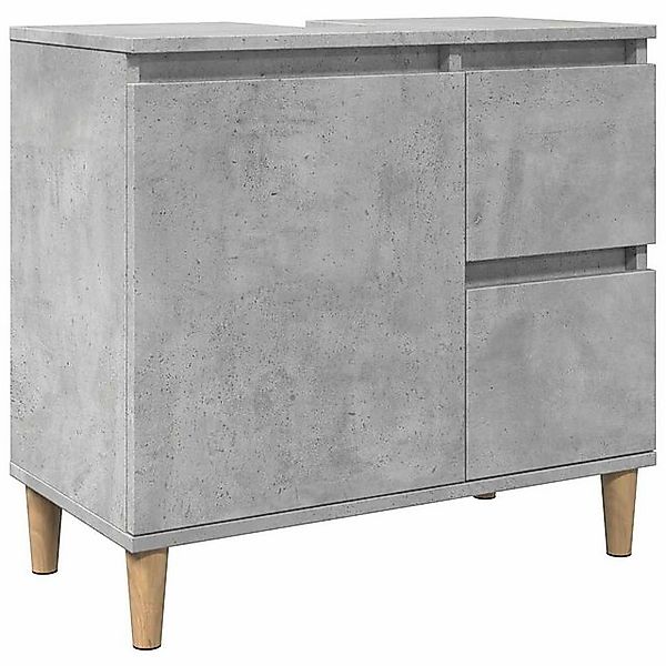 vidaXL Badezimmerspiegelschrank Waschbeckenunterschrank Betongrau 65x33x60 günstig online kaufen