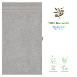 HAMMETEX Duschtuch 2er Set Badetücher 70x140 günstig online kaufen