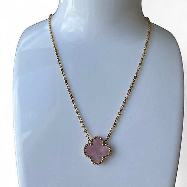 Medusa Accessoires Charm-Kette Rosy Kleeblatt Halskette günstig online kaufen
