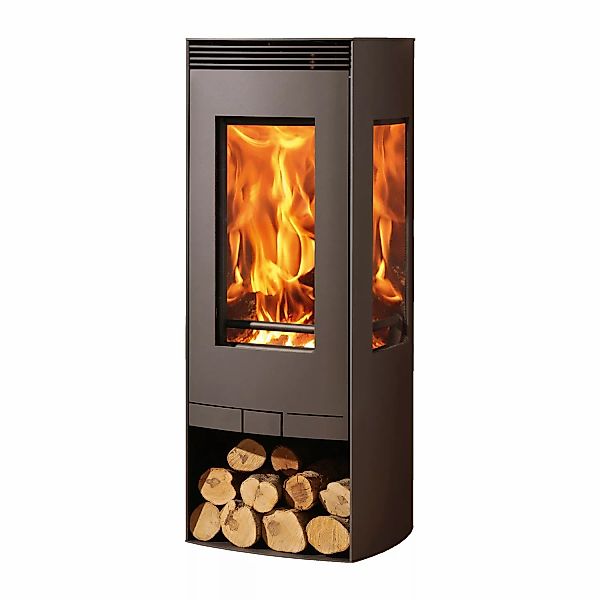 Panadero Alba Kaminofen ALBA EcoDesign Panor Stahl Schwarz 9 kW günstig online kaufen